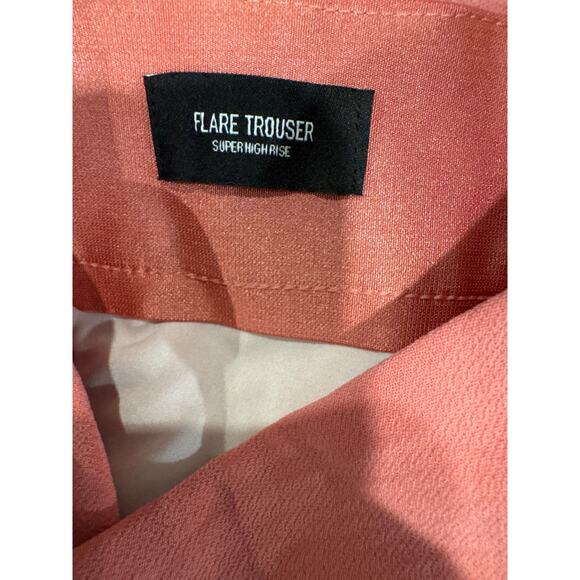 Express Super High Rise Flare Trouser Pink Women's Size 2R - Picture 11 of 11
